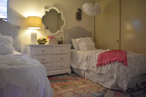 Family in their new home