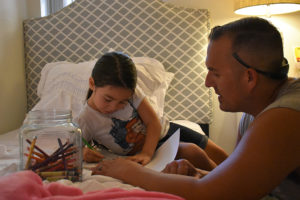 Designer Bon Abedeen with the family