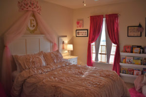 Family in their new home