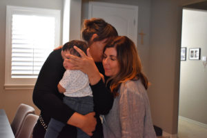 Volunteers delivering furniture